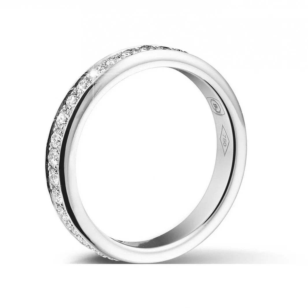 0.68 quilates alianza de diamantes (banda completa) en platino 