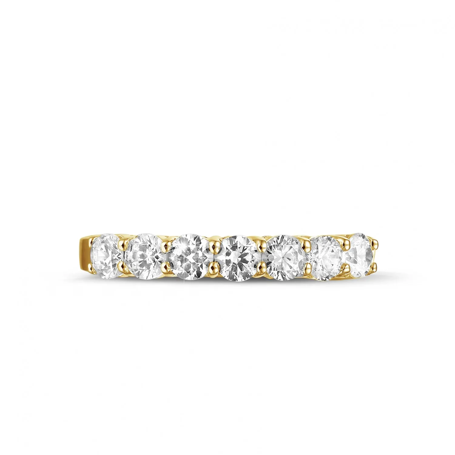 0.70 quilates alianza diamante en oro amarillo 