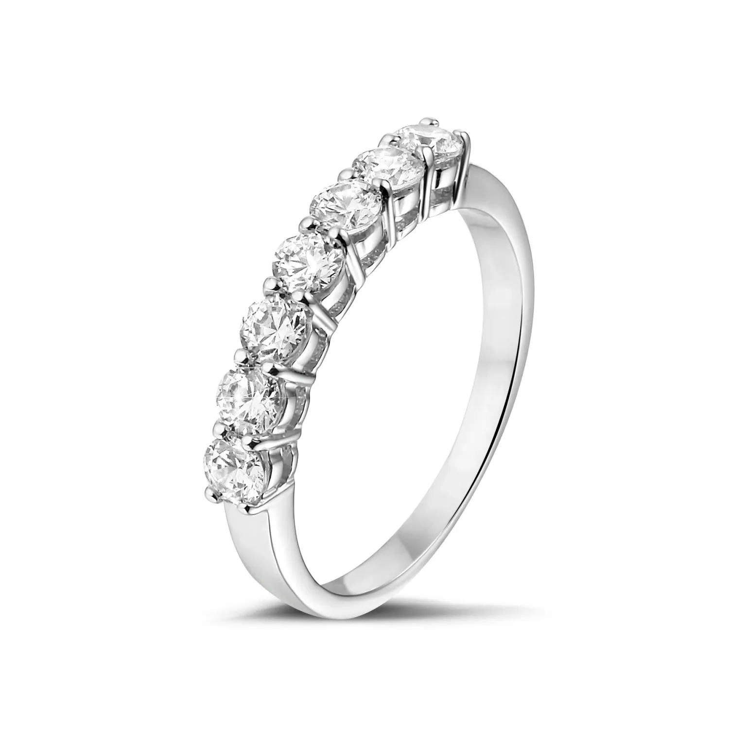 0.70 quilates alianza diamante en oro blanco 