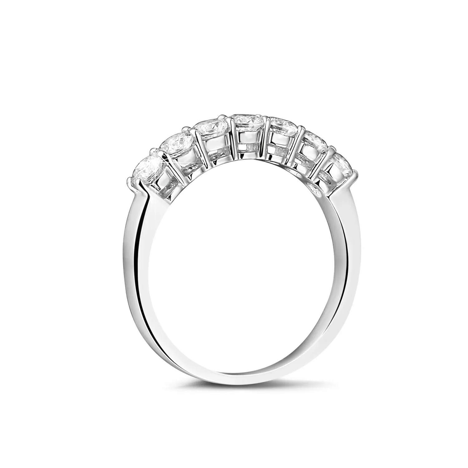 0.70 quilates alianza diamante en oro blanco 