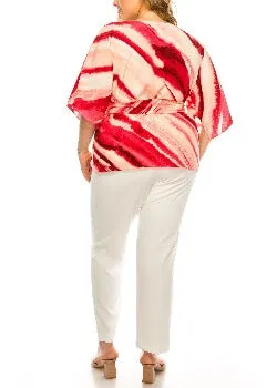 2PC PANT SETFUCHSIA / WHITE  MAYA BROOKE