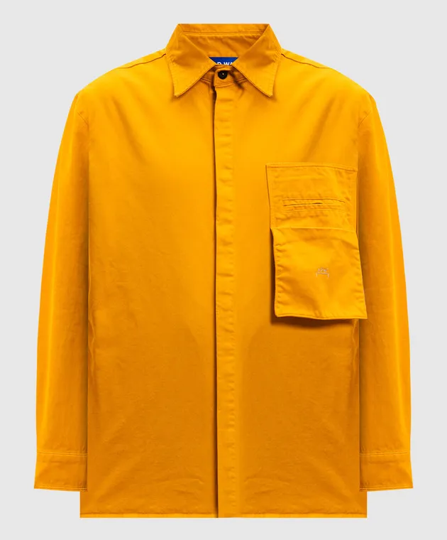 A Cold Wall Yellow shirt with logo embroidery