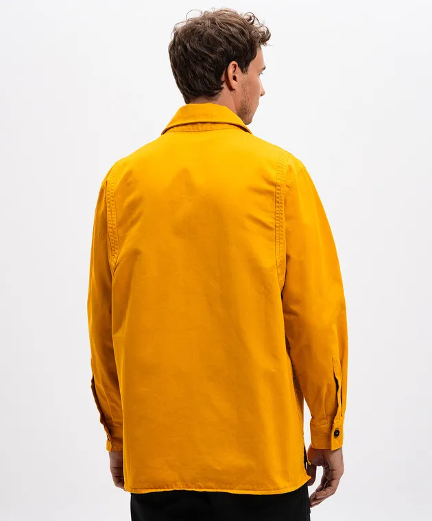 A Cold Wall Yellow shirt with logo embroidery