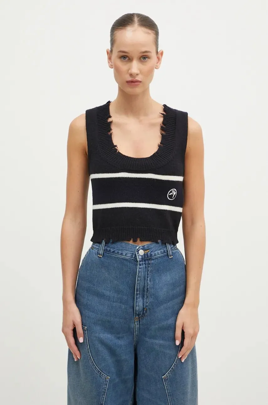 Ambush Destroyed Rib Round Neck Vest