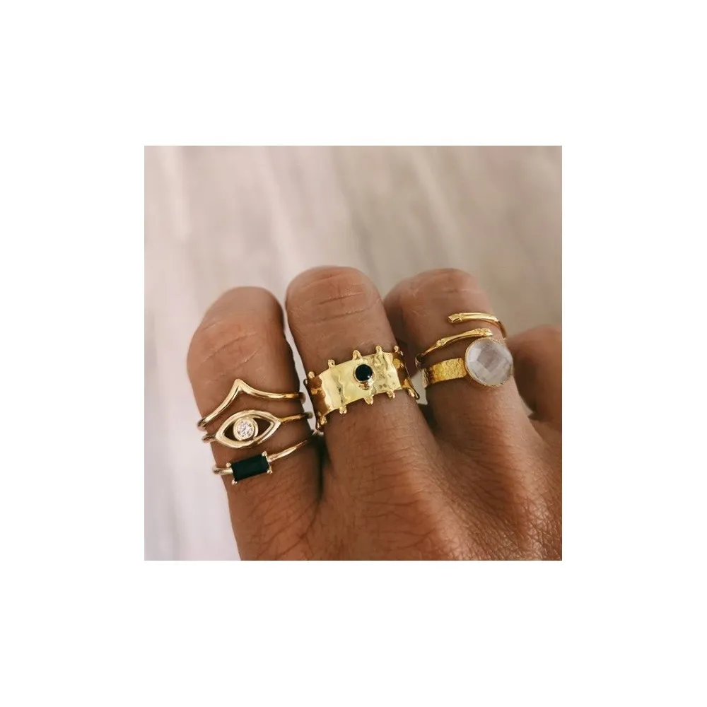 Anillo Bambú Oro
