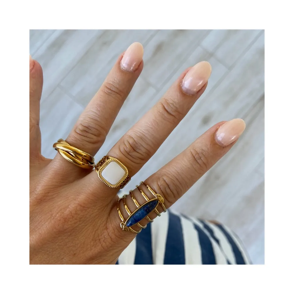 Anillo Bette Blanco Oro