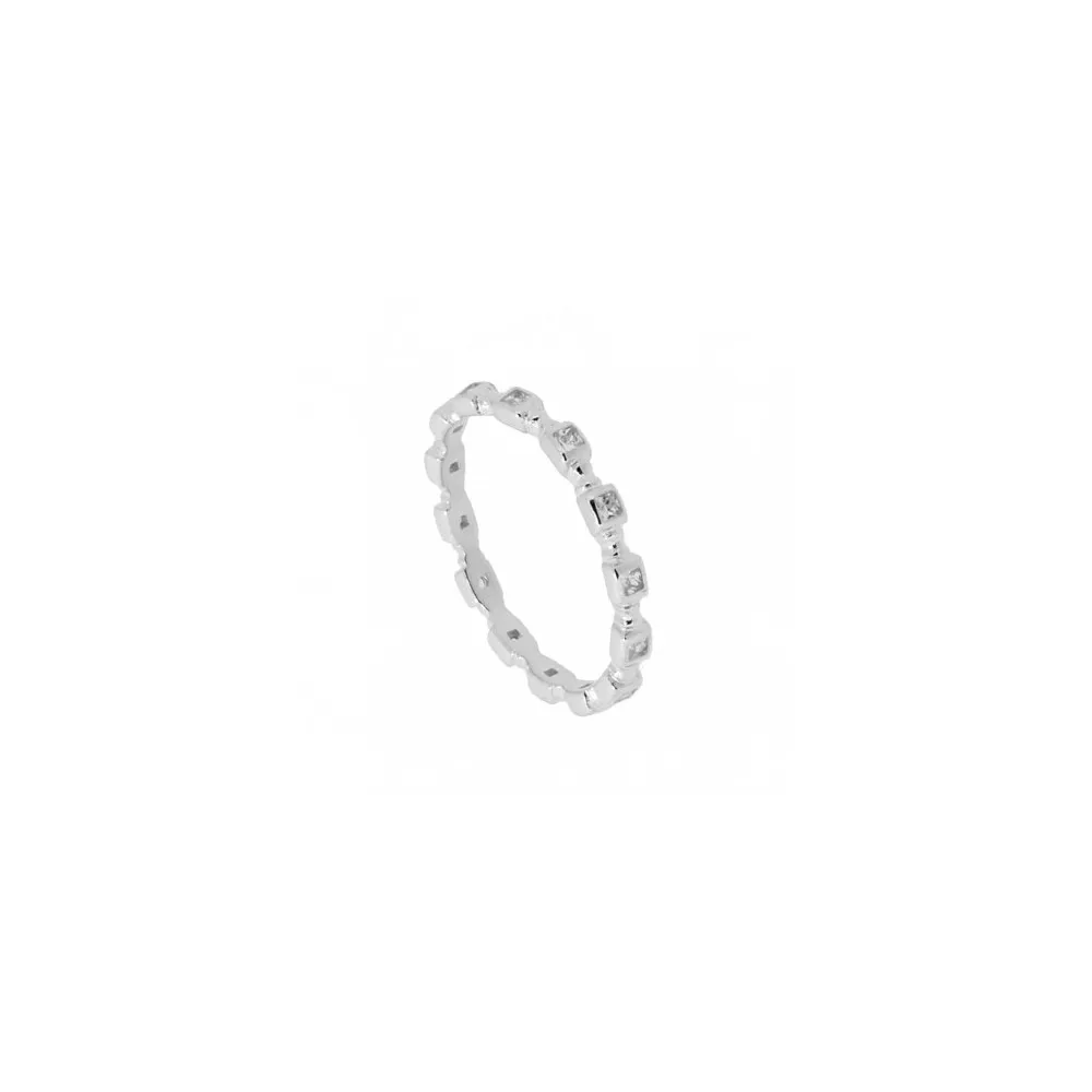 Anillo Cuadrados Circonitas