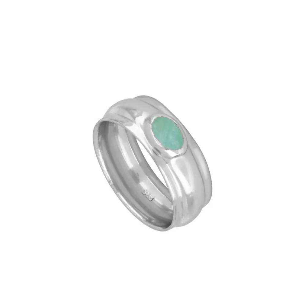 Anillo Maki Amazonita
