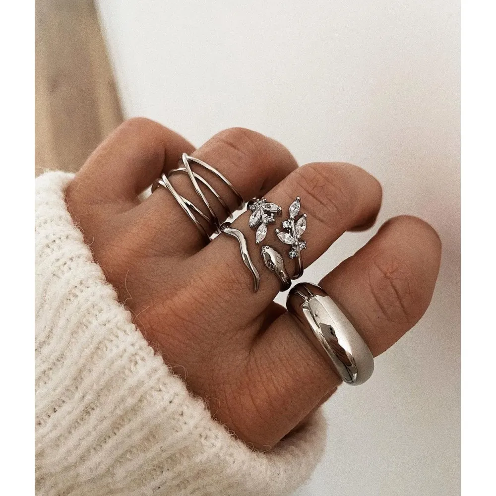 Anillo Ramitas Circonitas