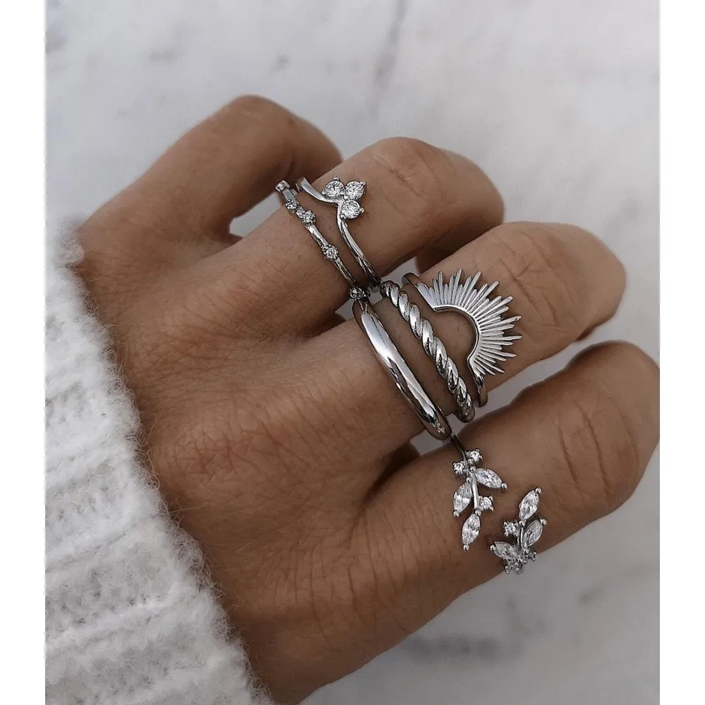 Anillo Ramitas Circonitas