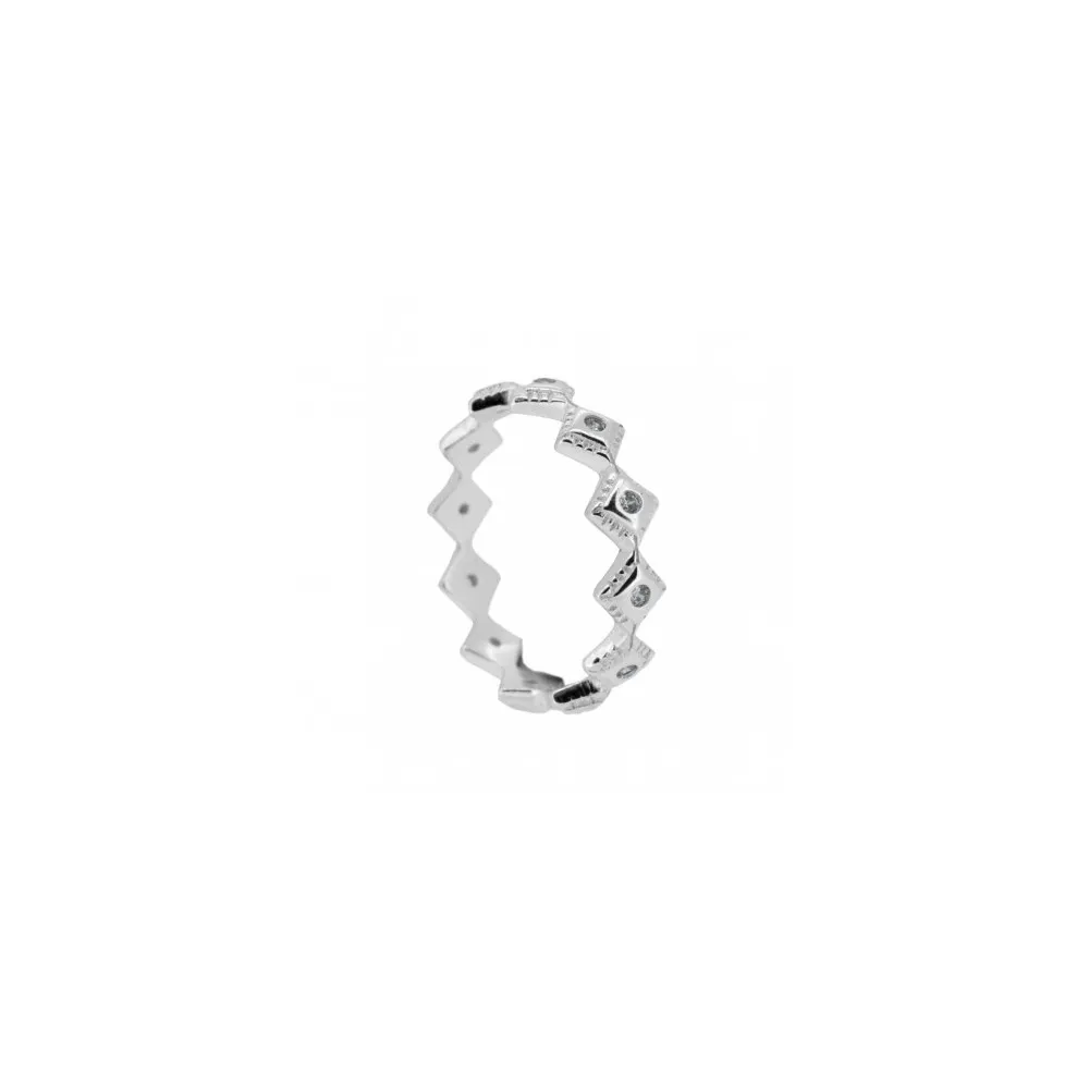 Anillo Rombos Circonitas