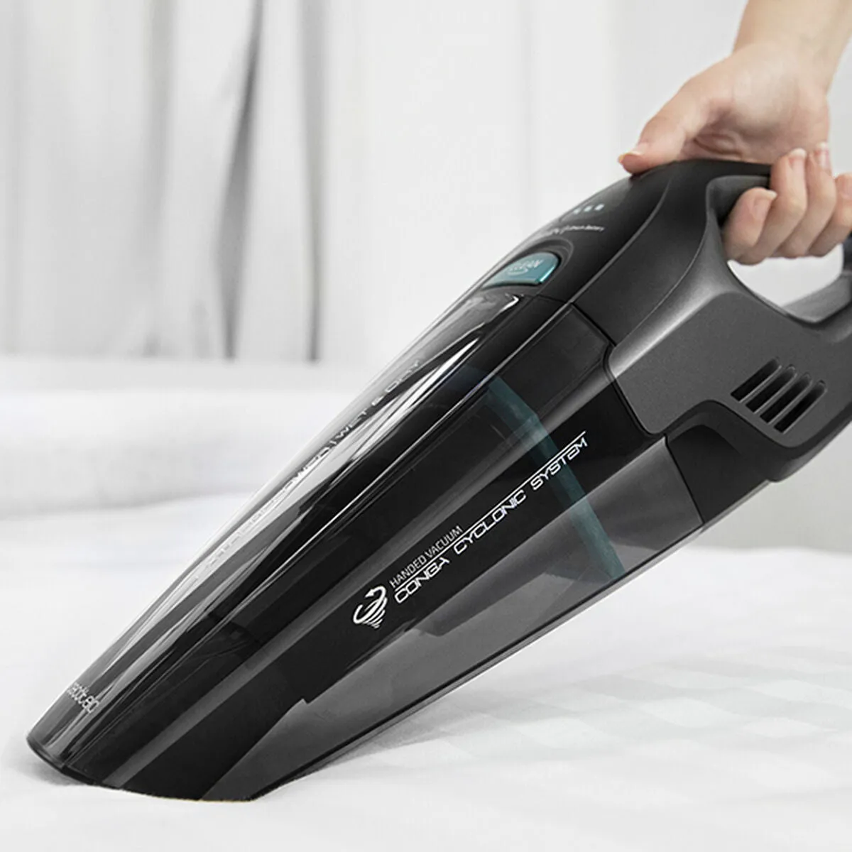 Aspirateur Manuel Cyclonique Cecotec Conga Immortal ExtremeSuction Animal Hand 0,5 L 22,2 V Noir