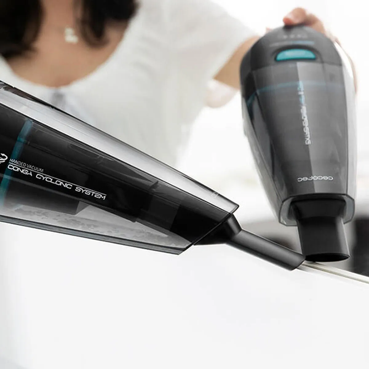 Aspirateur Manuel Cyclonique Cecotec Conga Immortal ExtremeSuction Animal Hand 0,5 L 22,2 V Noir