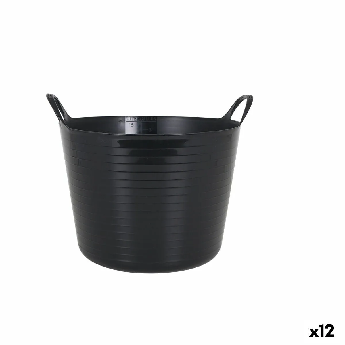 BAC PLASTIQUE MULTIUSAGES DEM FLEXY 16 L ROND (12 UNITéS)