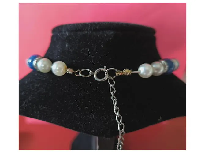 Balenciaga Collares Blanco Azul 