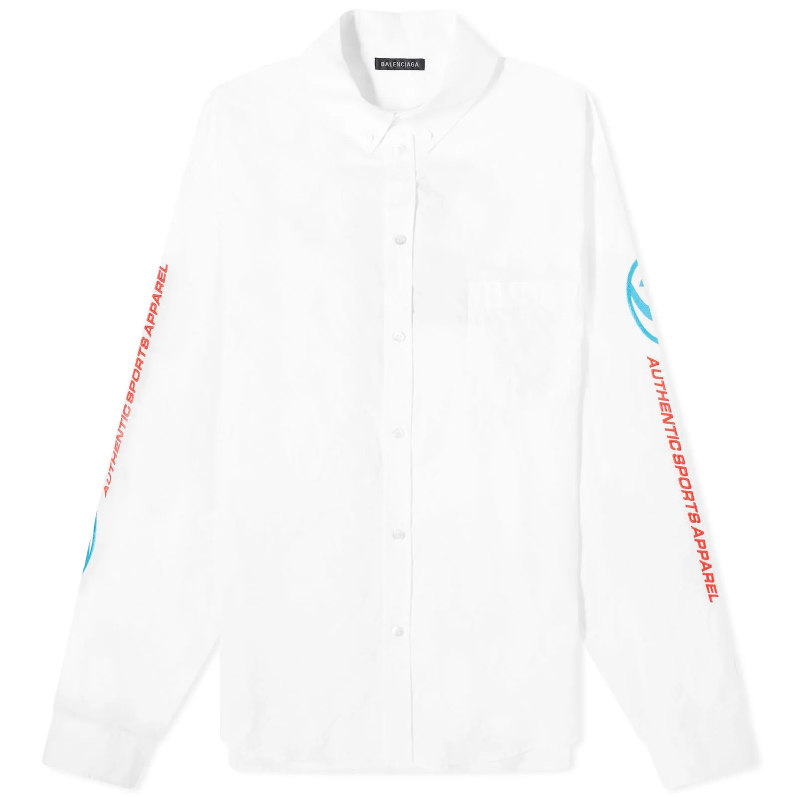 Balenciaga Logo Button Down Shirt