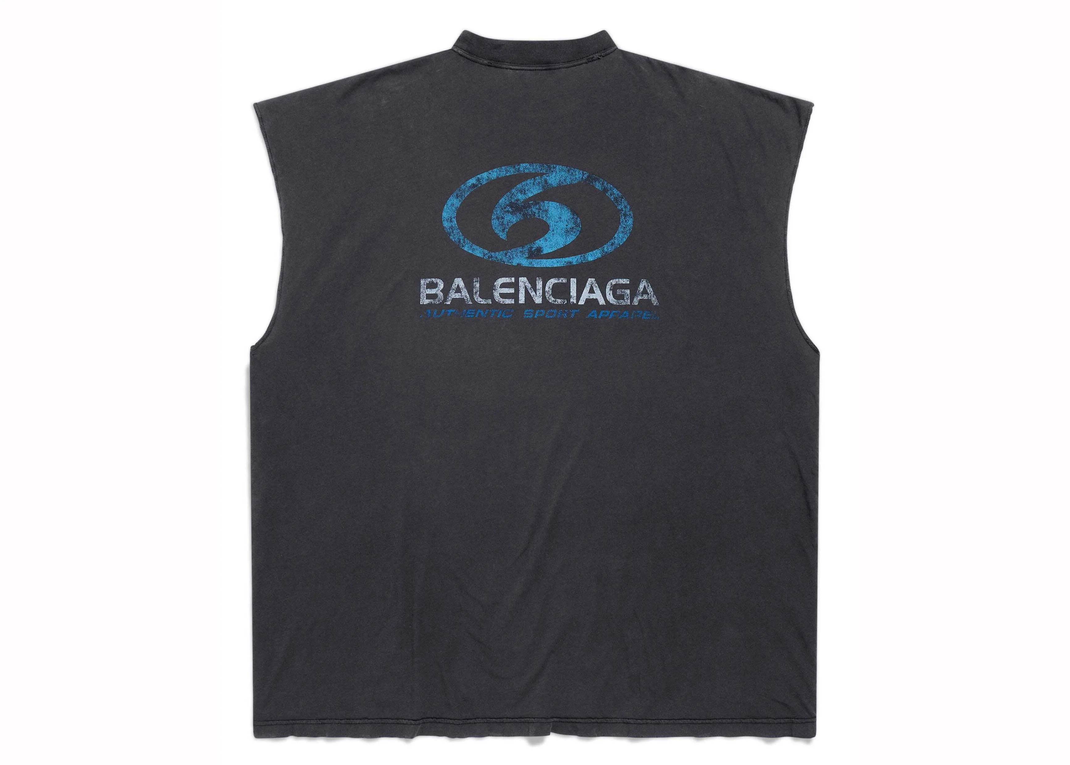 BALENCIAGA SURFER SLEEVELESS TSHIRT BLACK