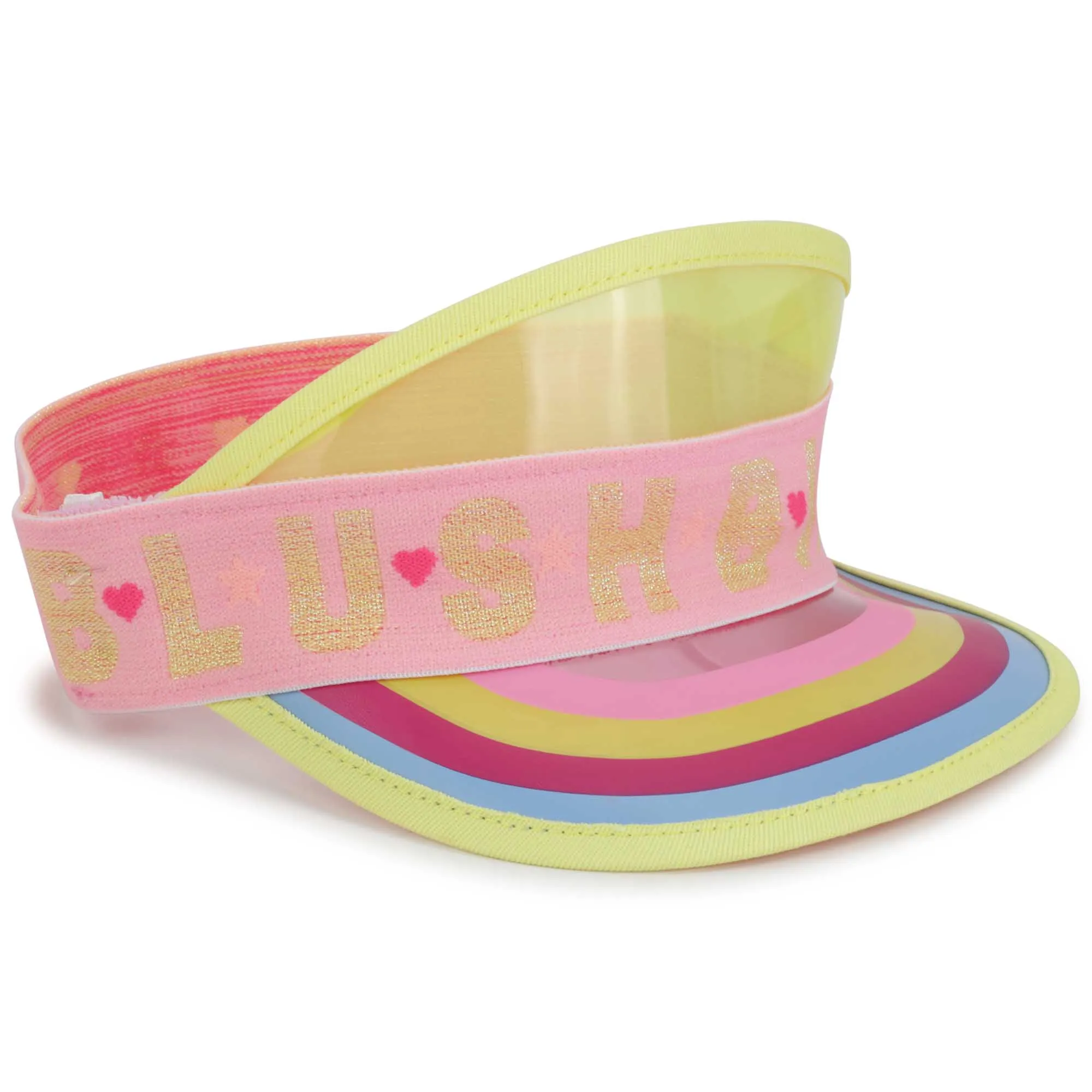 BILLIEBLUSH Visera de plástico con el logo