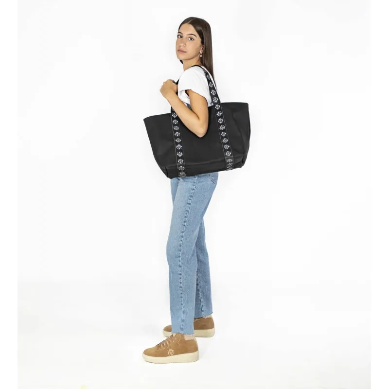 Bolso Ester Nylon Negro