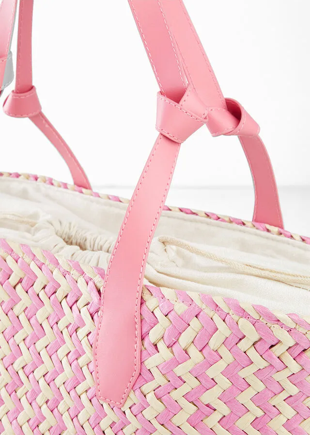BOLSO SHOPPER ROSACRUDO