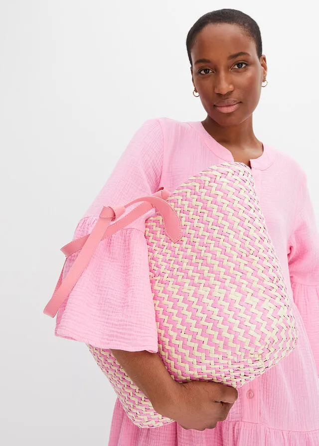 BOLSO SHOPPER ROSACRUDO