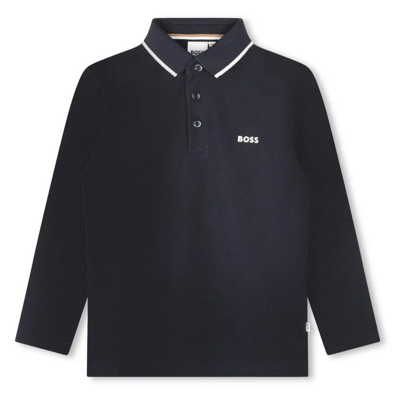 BOSS Polo de manga larga