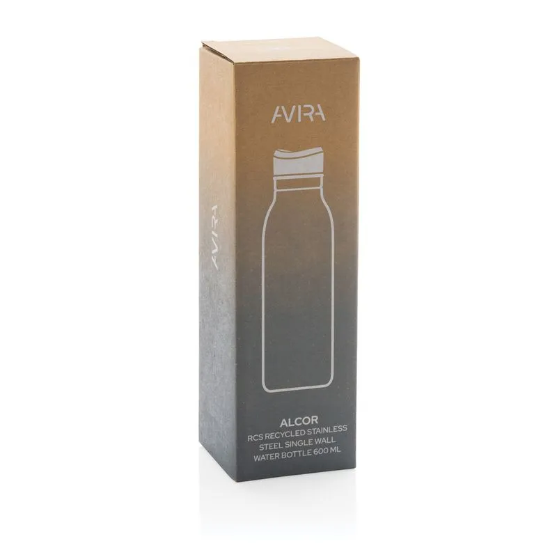 Botella acero inox reciclado corporativa 600 ml Alcor