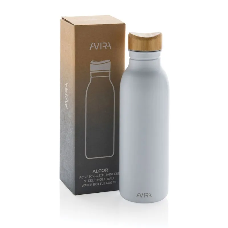 Botella acero inox reciclado corporativa 600 ml Alcor