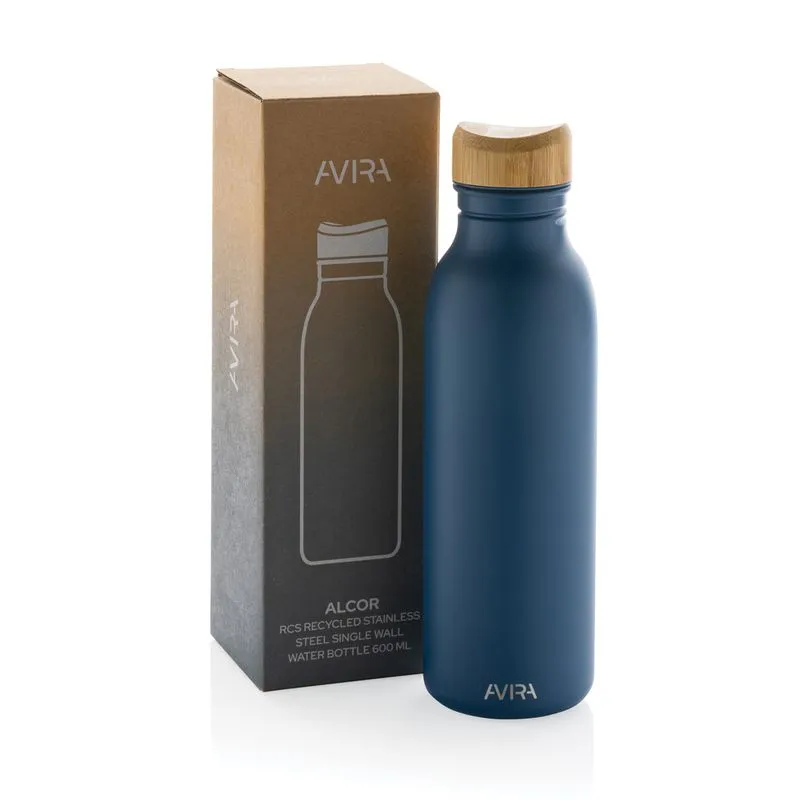 Botella acero inox reciclado corporativa 600 ml Alcor