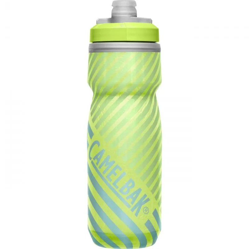 Botella de agua CamelBak Podium Chill Outdoor 620ml (Raya azul lima)