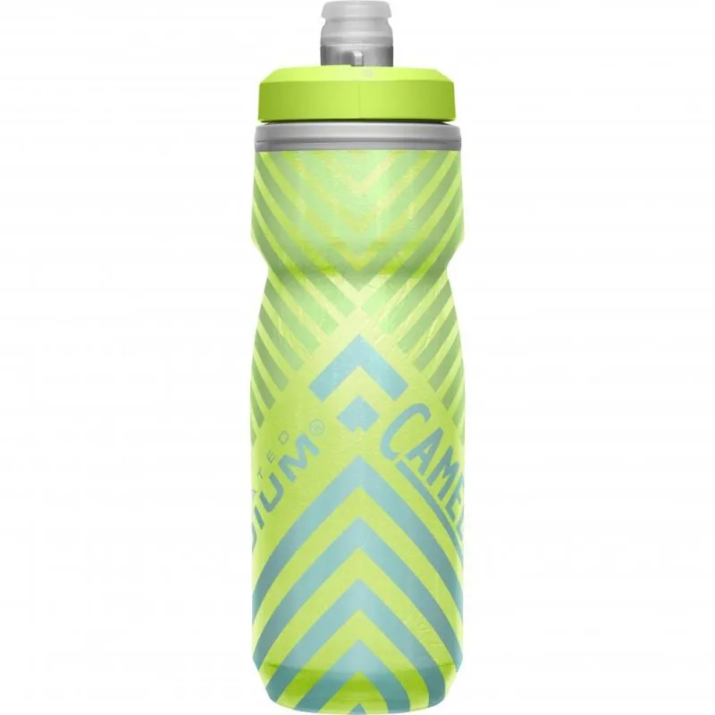 Botella de agua CamelBak Podium Chill Outdoor 620ml (Raya azul lima)
