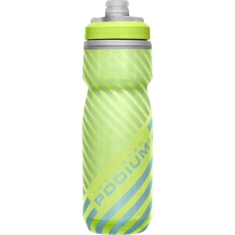 Botella de agua CamelBak Podium Chill Outdoor 620ml (Raya azul lima)