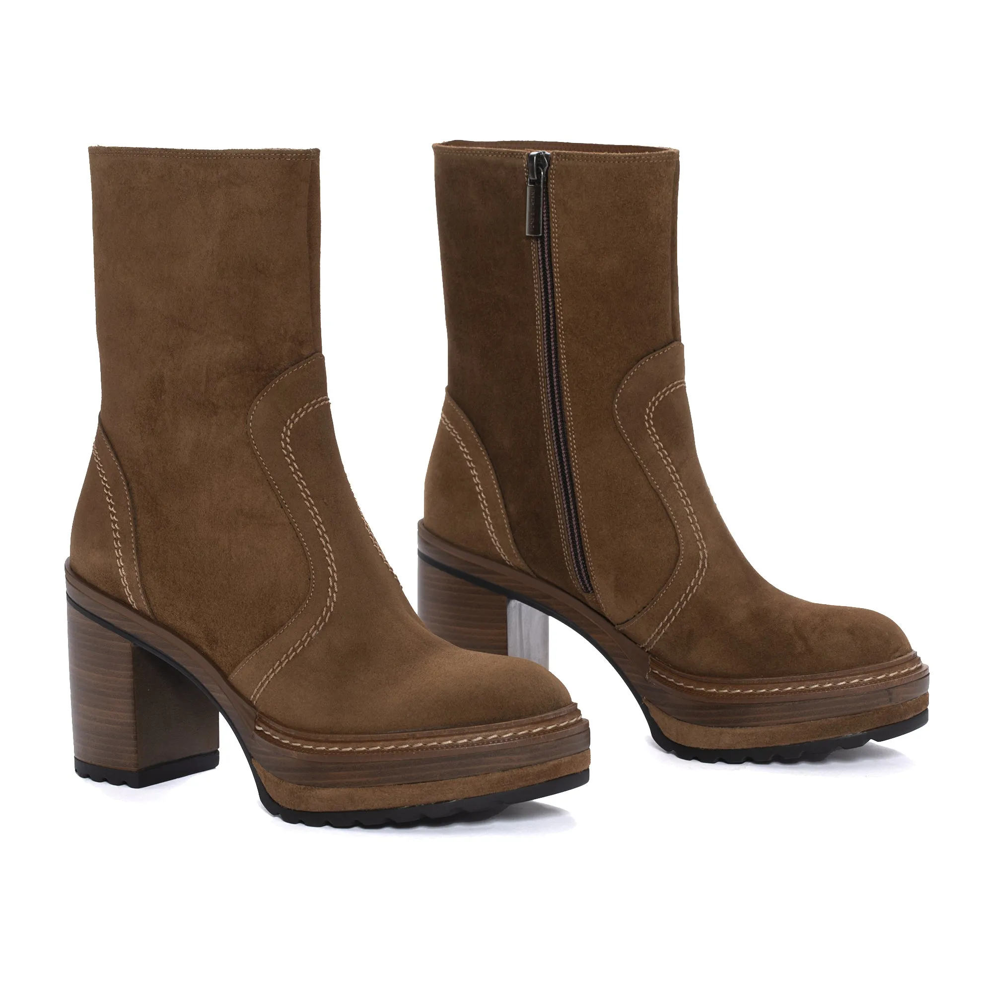 BOTIN TACON OLIVIA VELOUR TOFFE