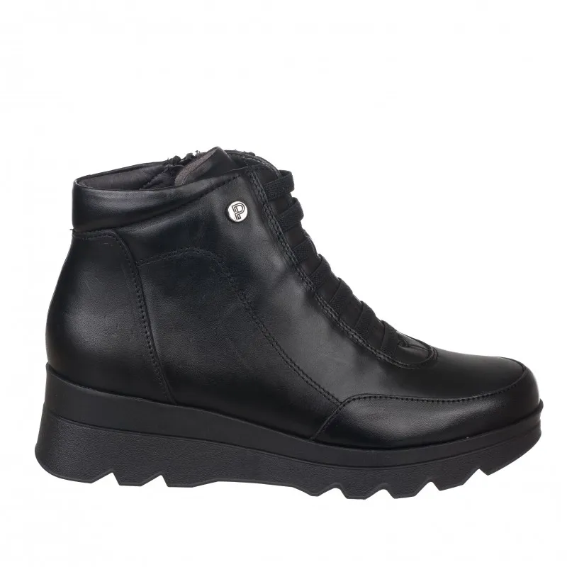 Botines Planos Pitillos 5352 Mujer Negro