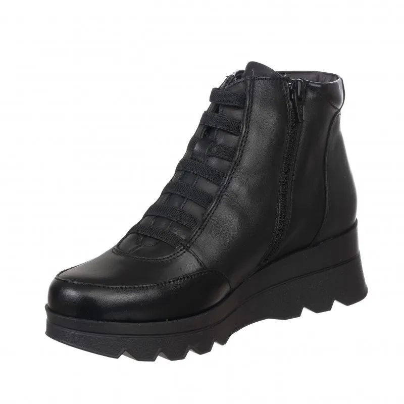 Botines Planos Pitillos 5352 Mujer Negro