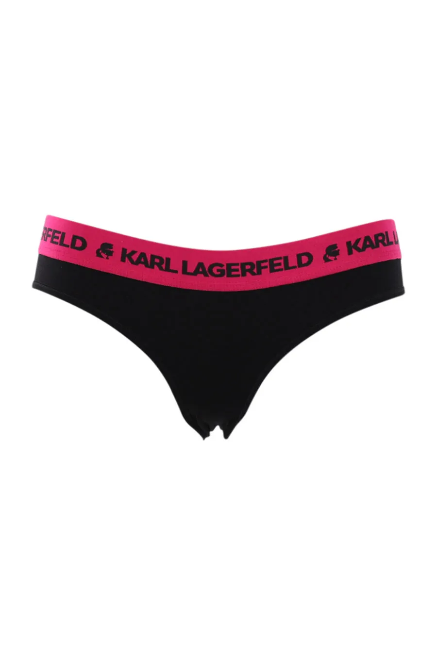 Braguita negra con fucsia y logo