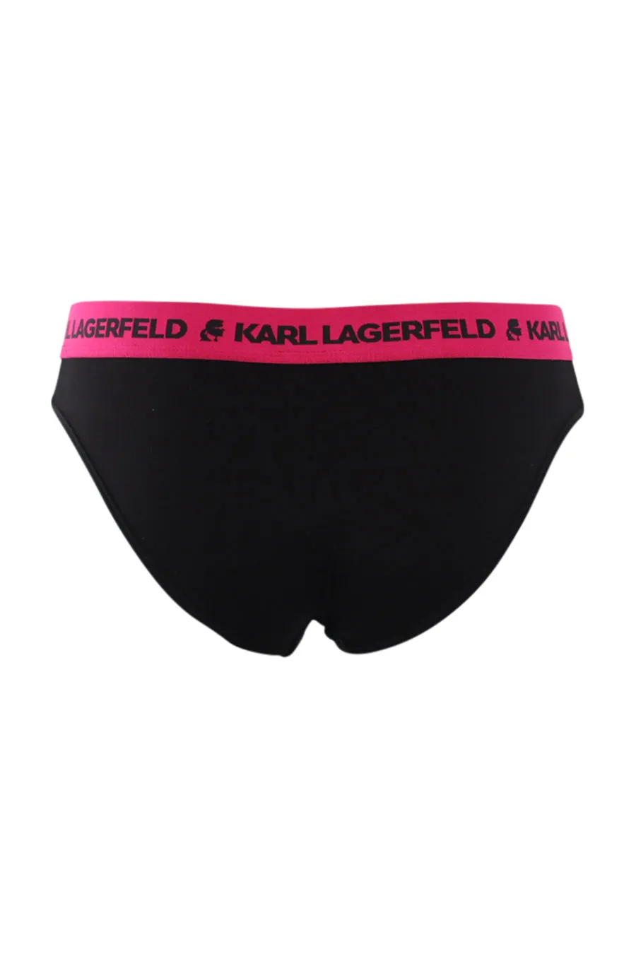 Braguita negra con fucsia y logo