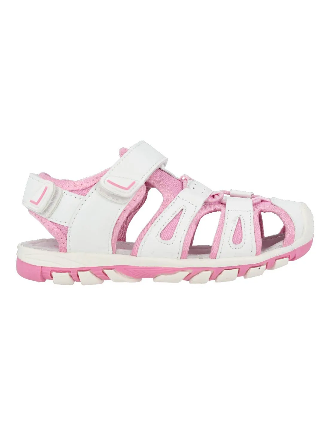 BUBBLE KIDS  CANGREJERA VELCRO NIñA BLANCA ROSA