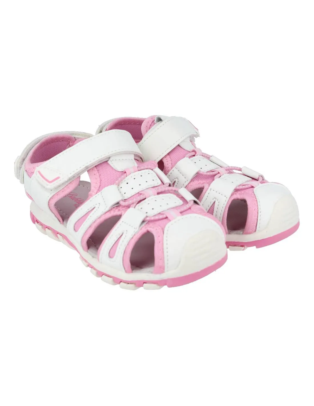BUBBLE KIDS  CANGREJERA VELCRO NIñA BLANCA ROSA