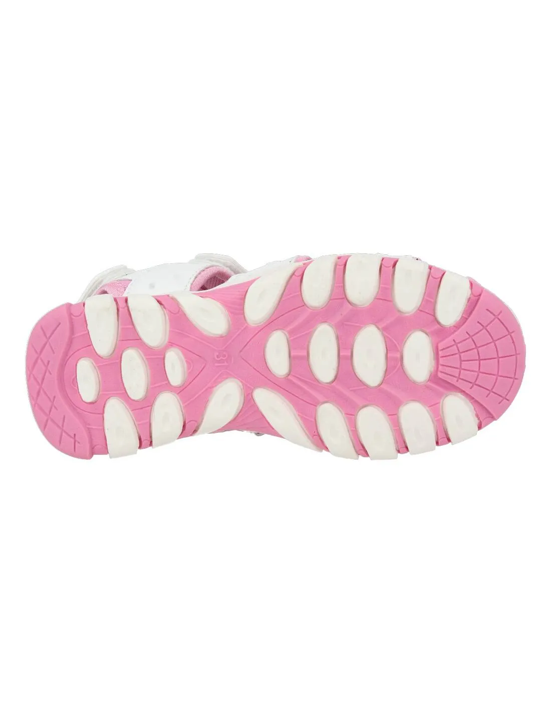 BUBBLE KIDS  CANGREJERA VELCRO NIñA BLANCA ROSA