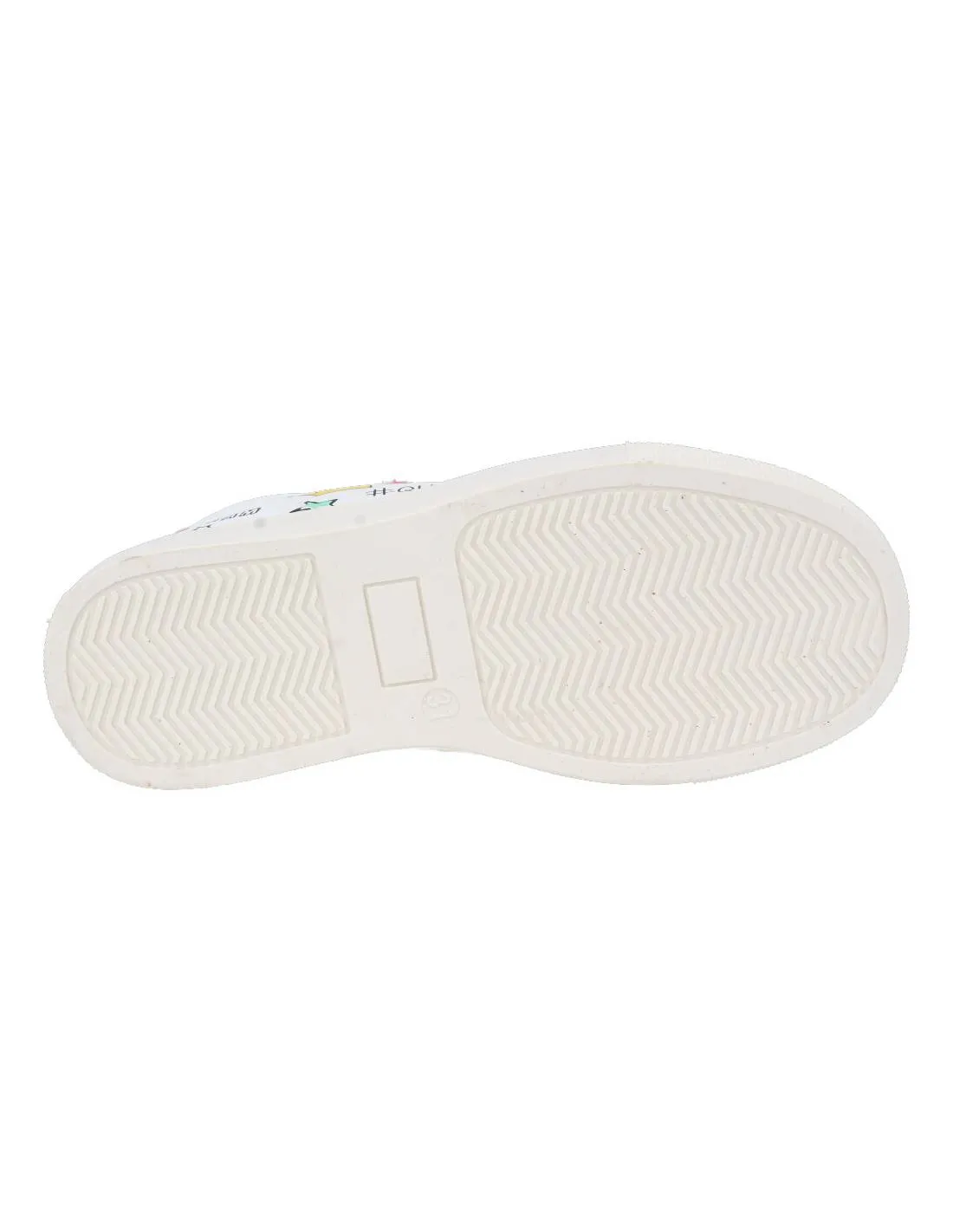 BUBBLE KIDS  DEPORTIVA VELCROS BLANCO/METALIZADO