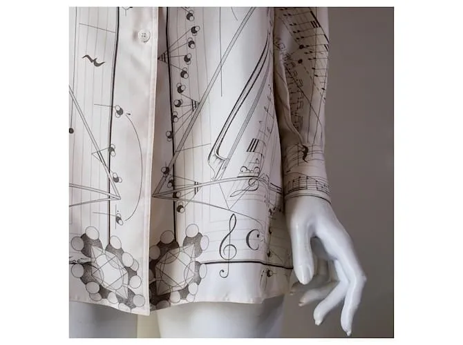 Camisa de seda Hermès Beige 