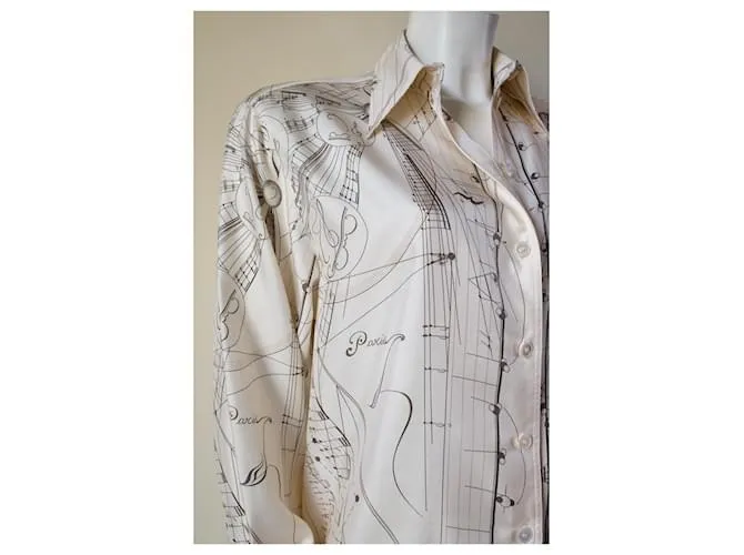 Camisa de seda Hermès Beige 