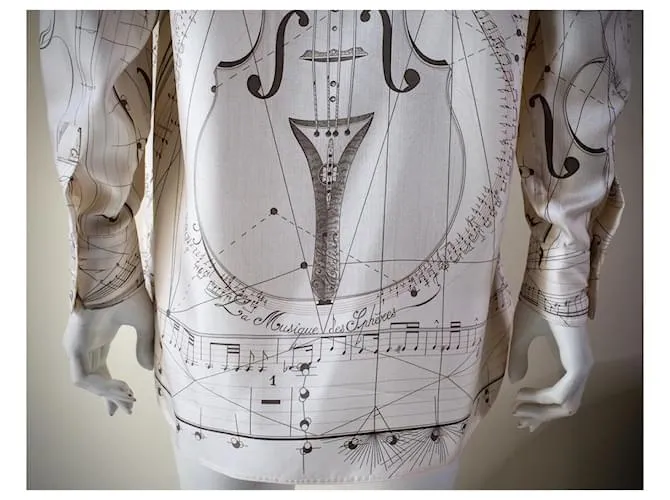 Camisa de seda Hermès Beige 