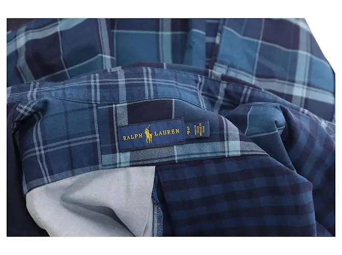 Camisa Ralph Lauren de patchwork de algodón con estampado azul Azul marino 