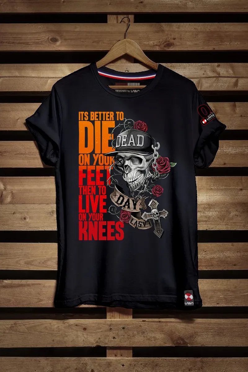 Camiseta de hombre DEAD negra