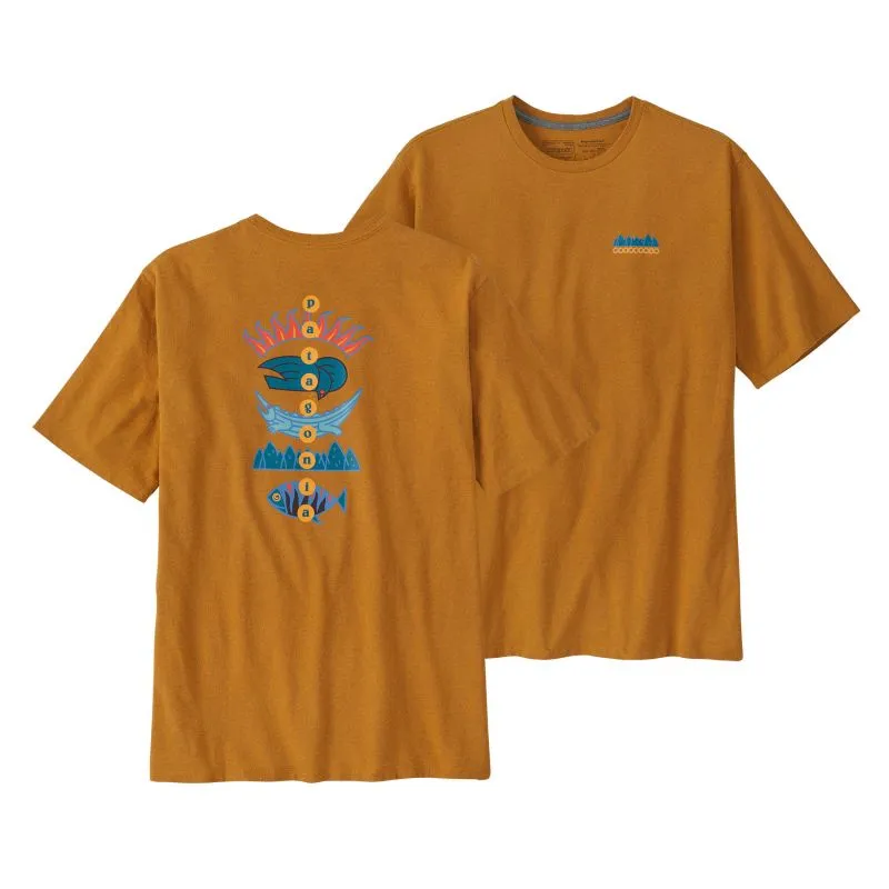 CAMISETA PATAGONIA M'S FITZ ROY WILD RESPONSIBILITEE (DRIED MANGO) HOMBRE