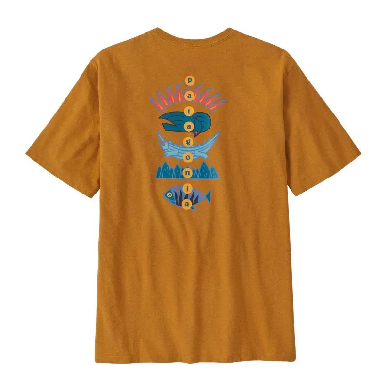 CAMISETA PATAGONIA M'S FITZ ROY WILD RESPONSIBILITEE (DRIED MANGO) HOMBRE