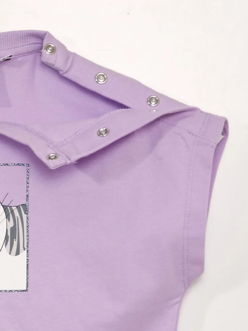 CAMISETA 'CHI'  SO EASY  PURPURA
