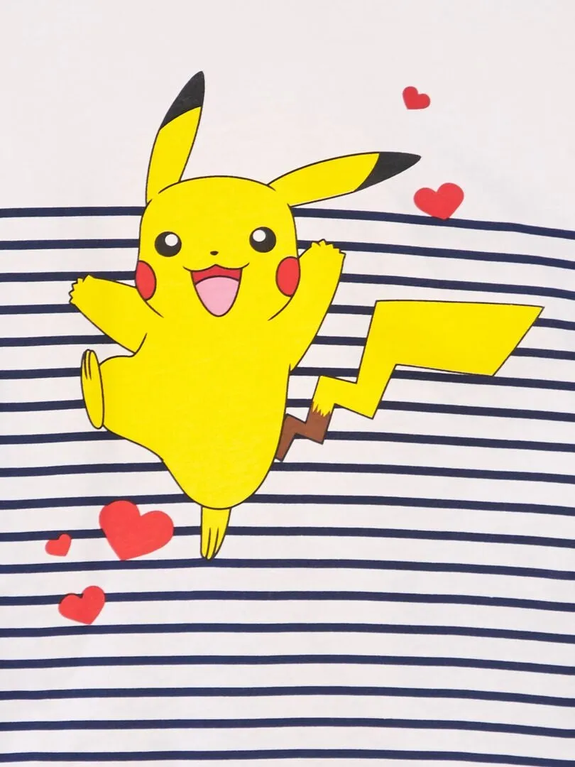 CAMISETA 'PIKACHU'  SO EASY  BLANCO